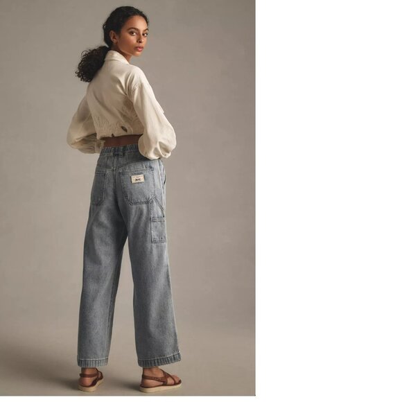 Levi's Baggy Carpenter High-Rise Relaxed-Leg Jeans size 28 new with tag nwt blue - Picture 3 of 7